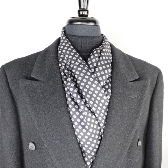 Jos. A. Bank Other - JosABank B&W Diamond Silk & Wool Scarf